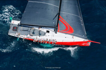 The TP52 Red Bandit wins the Rolex Giraglia 2023. After winning it in 2017 under the name of Freccia Rossa, the TP 52 with the same white and red livery but a different owner and a different name, has won the Rolex Giraglia 70